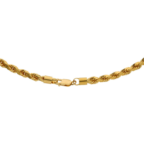 22K Yellow Gold Twisted Rope Chain, 80.8 Grams | Accessorize with luxurious 22K gold chains from Virani Jewelers!
Features:
• Beautiful twisted ch...