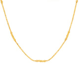 An image of the minimalist 22K gold necklace from Virani Jewelers. | Show off your minimalistic style with this gorgeous 22K gold necklace from Virani Jewelers!

Desi...