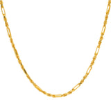 22K Yellow Gold Chain W/ Twisted Rope & Paper Clip Links | 


Revel in the alternating patterns of this 22K yellow gold link chain with a featured design of...