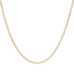 22K Multi Tone Rounded Link Chain W/ Stacked Oblong Beads, 24.3 Grams