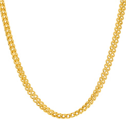 An image of the 22K double link chain from Virani Jewelers.