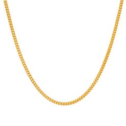 22K Yellow Gold Wheat Link Chain, 31 Grams