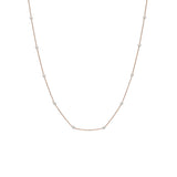 An image of a 22K rose gold chain with white gold ball accents from Virani Jewelers. | Add simple luxury to your wardrobe with this gorgeous 22K gold chain from Virani Jewelers!

Desig...