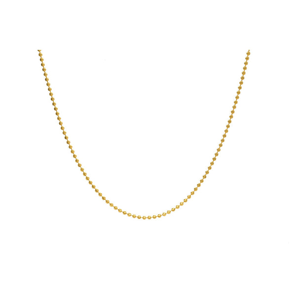 An image of a 22K gold twisted rope chain necklace from Virani Jewelers. | Add a subtle elegance to your favorite outfit with this beautiful 22K gold chain from Virani Jewe...