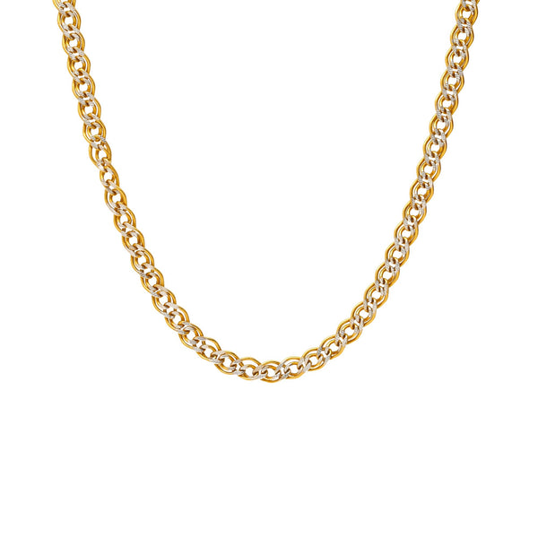 22K Yellow & White Gold Men's Linked Chain | 
Our 22K Yellow & White Gold Men's Linked Chain is the perfect chain to show off your sense o...