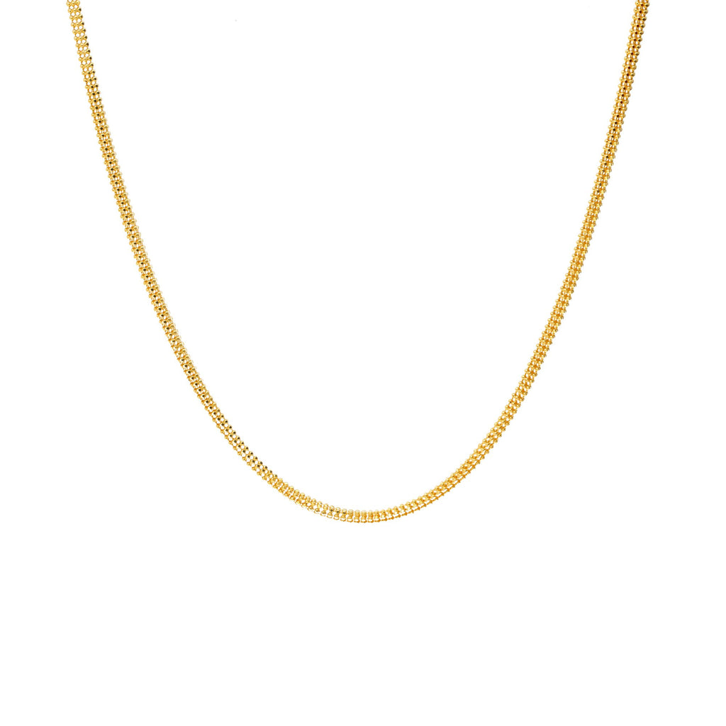 22K Yellow Gold Beaded Link Chain | 
The 22K Yellow Gold Beaded Link Chain from Virani Jewelers will add an air of sophistication to ...
