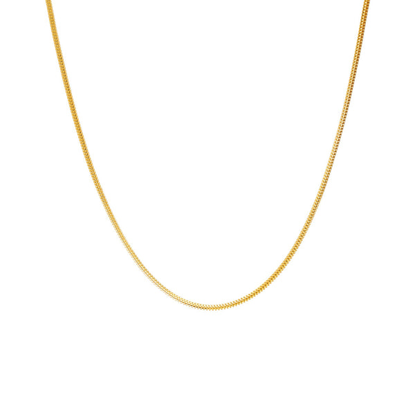 22K Yellow Gold Minimalist Chain | 
Bring an air of casual elegance to your outfits with the 22K Yellow Gold Minimalist Chain from V...