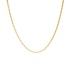 22K Yellow Gold Dotted Classic Chain