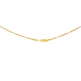 22K Multi-Tone Gold Minimalist Chain | 
Bring an air of casual elegance to your outfits with the 22K Multi-Tone Gold Minimalist Chain fr...