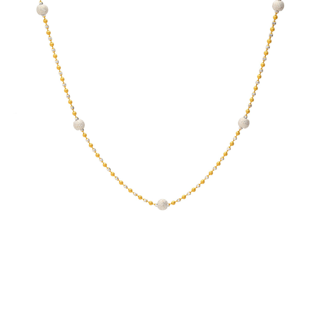 22K Yellow & White Gold Sophia Chain | 
The 22K Yellow and White Gold Sophia Chain from Virani Jewelers will add an air of sophisticatio...