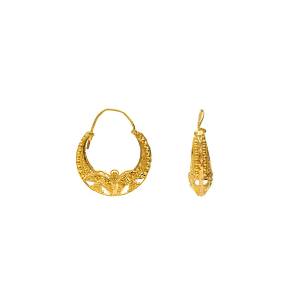 22K Yellow Gold Indian Eve Earrings | 


Show off your cultural pride with a classic pair of indian gold Jhumki earrings! The 22K Yello...