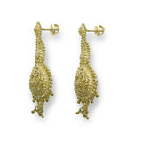 22K Yellow Gold Drop Earrings W/ Filigree & Dangling Gold Balls | 



Allow golden ornaments of intricate design to hang luxuriously from your lobe like this pair ...