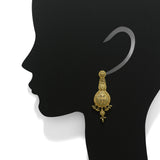 22K Yellow Gold Drop Earrings W/ Filigree & Dangling Gold Balls | 



Allow golden ornaments of intricate design to hang luxuriously from your lobe like this pair ...