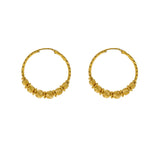 22K Yellow Gold Hoop Earrings W/ Swirl-Etched Gold Beads | 


Be brilliant and luxurious bold with the splendor of fine gold jewelry like this pair of 22K y...