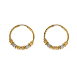 22K Multi Tone Hoop Earrings W/ Gold Shambala Beads, 6.7 Grams | 


Create chic and sleek attire with the simplicity of beautiful gold designs such as this pair o...