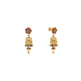 22K Yellow Gold Exotic Jhumka Drop Earrings W/ Emeralds & Rubies, 5.6 grams | 


Nothing can match the beauty and grace that a pair of traditional jhumakas can add to your ens...
