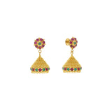 22K Yellow Gold Emerald & Ruby Jhumki Drop Earrings, 10.8 grams | 


A shiny and tiny pair of earrings that goes with all types of clothes in your wardrobe and is ...