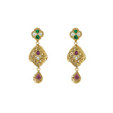 22K Yellow Gold Exquisite Hanging Earrings Finished W/ Kundan, 16.7 grams | 


Highlight your elegance and style with this carefully crafted gold earrings! This classic pair...