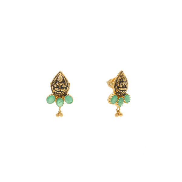 22K Yellow Gold Laxmi Earrings W/Emerald, 5.9 grams | 


Nothing can match the beauty and grace that a pair of traditional jhumakas can add to your ens...