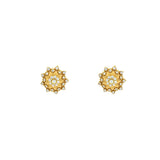 22K Yellow Gold exquisite stud Earrings W/ Cubic Zirconia, 7.8 grams | 


This quiet and solitary design make this classic pair of 22K yellow gold earrings looks more a...