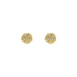 22K Yellow Gold Dangling & Detailed Stud Earrings W/ Cubic Zirconia, 7.8grams | 


A tiny gold earpiece that goes with anything in your wardrobe!The universal 22K yellow gold ea...