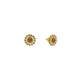 22K Yellow Gold Stud Earrings Finely Deatiled W/ Emerald & Rubies, 4.2 grams | 


This 22K yellow gold earrings with the fine design looks very aesthetic and appealing and is f...