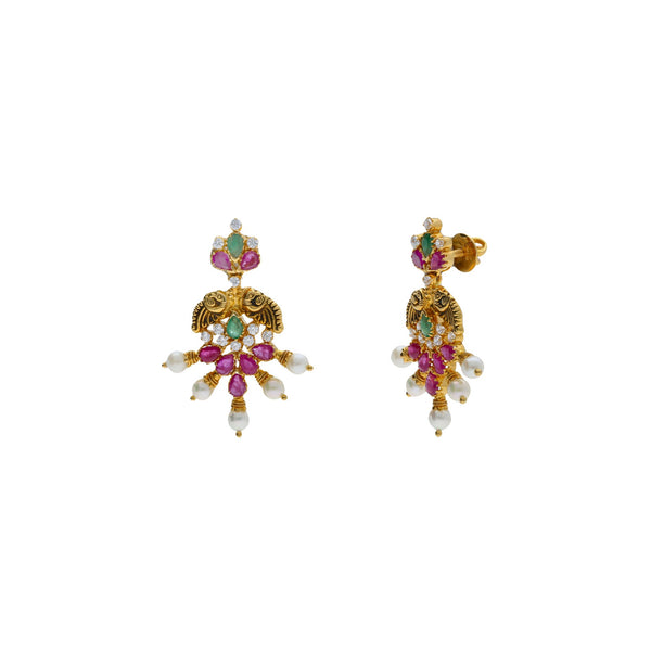 22K Yellow Antique Gold Starburst Earrings W/ Emeralds, Rubies, CZ & Pearls | 


Be bold in your choice of fine jewelry with designs that are sure to illuminate your formal at...