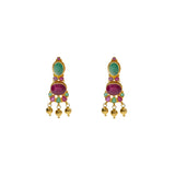 22K Yellow Gold Ornate Drop Earrings W/ Rubies, Emeralds & Drop Balls | 


Be the envy at every ball with the finest 22K gold gemstone jewelry like this pair of elegant ...