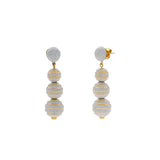 22K Multi Tone Gold Ball Drop Earrings W/ Glass Blast Textured Designs | 


Elongate your neckline with the lengthy designs of fine gold jewelry such as this most elegant...