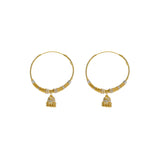 22K Multi Tone Gold Hoop Earrings W/ Shambala Beads, Gold Caps & Jhumki Drops | 


Elevate your style in the brilliant designs of gold and unique patterns such as this elegant p...