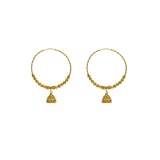 22K Yellow Gold Hoop Earrings W/ Jhumki Drops & Cubed Shambala Beads | 


Build your elegant wardrobe with the seamless designs of unique fine gold and intricate accent...