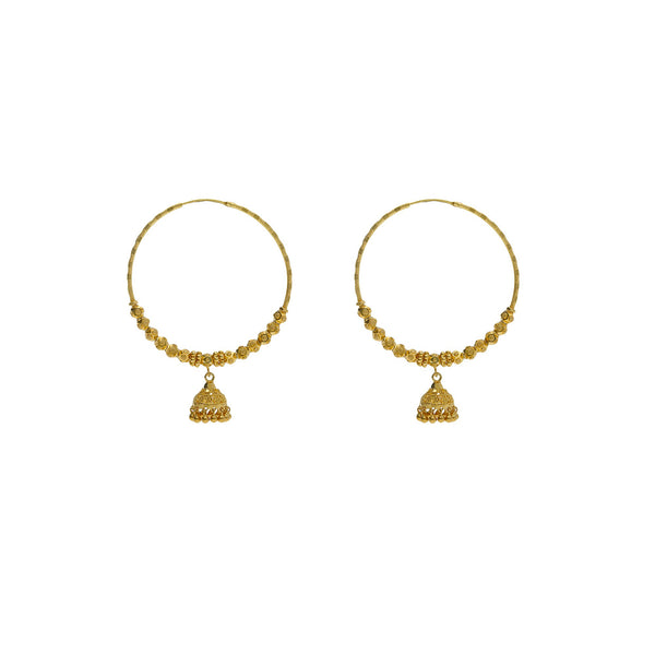22K Yellow Gold Hoop Earrings W/ Jhumki Drops & Cubed Shambala Beads | 


Build your elegant wardrobe with the seamless designs of unique fine gold and intricate accent...
