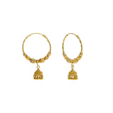 22K Multi Tone Gold Hoop Earrings W/ Cubed Gold Beads & Jhumki Drops | 


Explore the creative designs that are composed of blended elements such as this uniquely ornat...