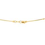 22K Multi Tone Gold Thin Necklace W/ Moon Cut Gold Beads, 16 inches | Treat yourself or give the perfect gift with this 22K gold chain from Virani Jewelers!Designed wi...