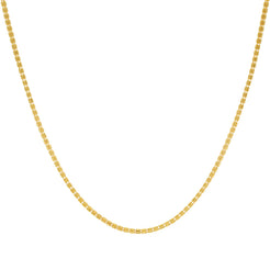22K Yellow Gold Fancy Chain, Length 16 inches