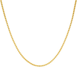 22K Yellow Gold Fancy Chain, Length 20 inches