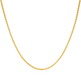 22K Yellow Gold Fancy Chain, Length 18inches | Looking for a gift for your wife? Get this contemporary 22K yellow gold chain crafted to perfecti...
