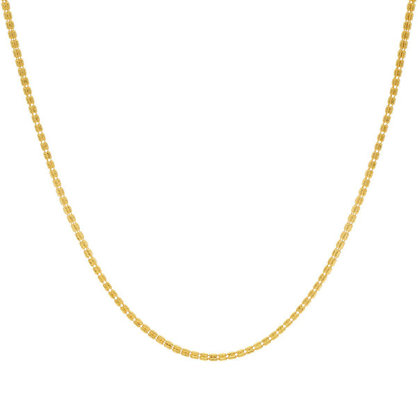 22K Yellow Gold Fancy Chain, Length 18inches | 


Looking for a gift for your wife? Get this contemporary 22K yellow gold chain crafted to perfe...