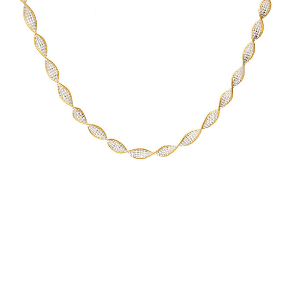 22K Multi-Tone Gold Beaded Twist Chain | 
The 22K Multi-Tone Gold Beaded Twist Chain from Virani is the perfect gold chain or both everyda...