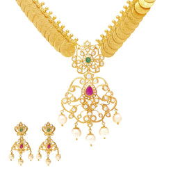 22K Gold Exquisite Kasu Jewelry Set