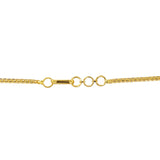 An image of the clasp on the Vilina Laxmi 22K gold necklace from Virani Jewelers | Turn heads at your next special event with this beautiful 22K gold necklace from Virani Jewelers!...