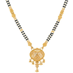 An image of a double-stranded 22K gold necklace from Virani Jewelers