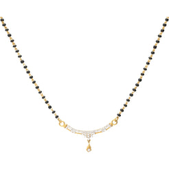 22K Gold Minimalist Mangalsutra Chain Necklace