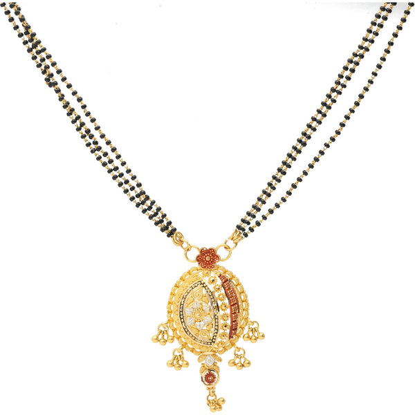 22K Gold Shining Glory Mangalsutra Chain Necklace | 


The 22K Gold Shining Glory Mangalsutra Chain Necklace is sure to make your bridal look really ...
