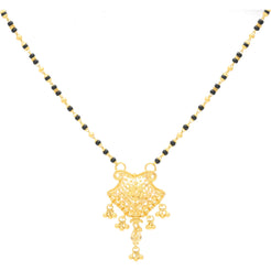 22K Gold Omala Mangalsutra Chain Necklace is simply and elegant.