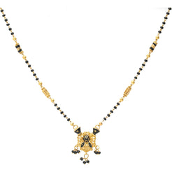 An image of the Vidya Mangalsutra 22K gold chain necklace from Virani Jewelers.