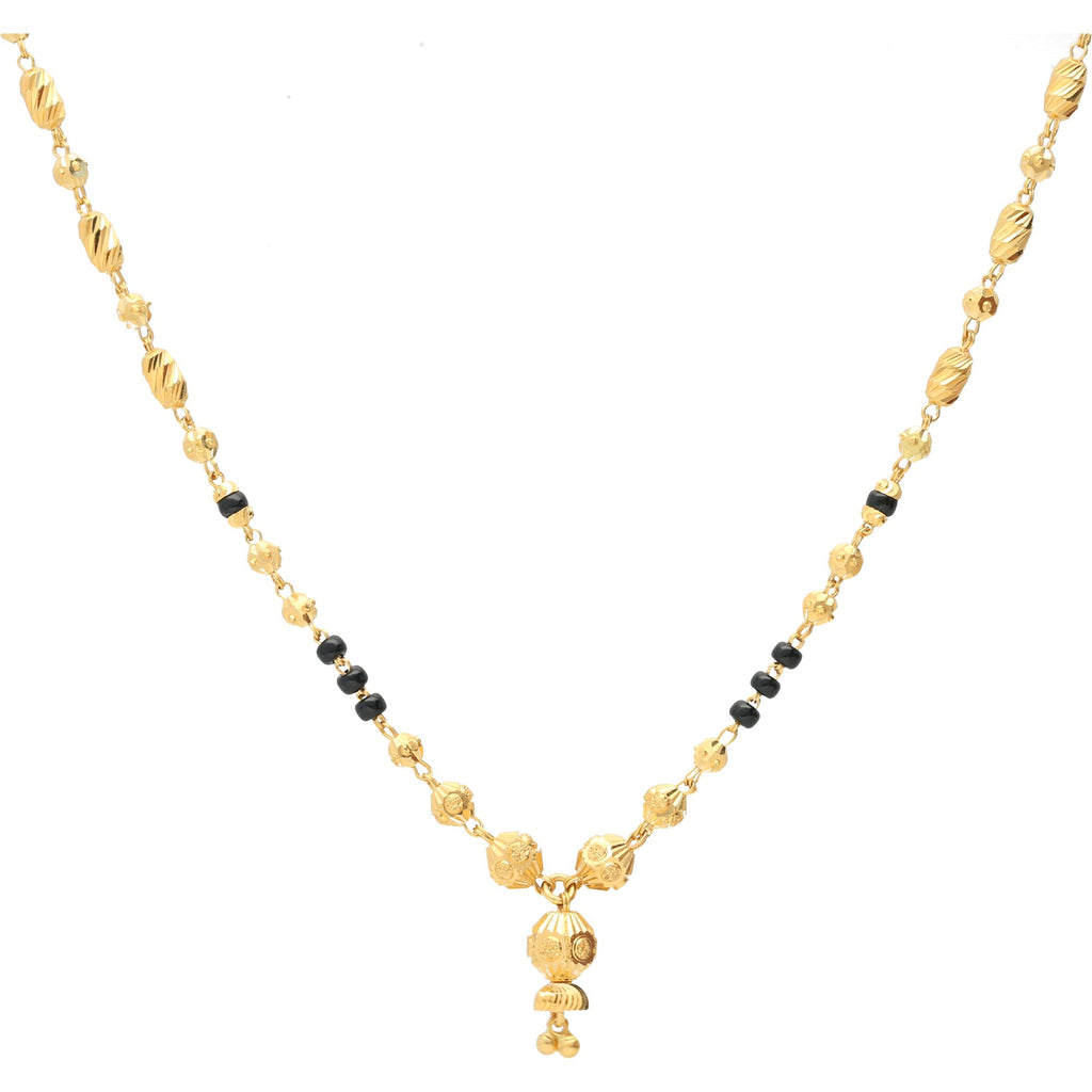22K Gold Kashvi Mangalsutra Chain Necklace | 


Our 22K Gold Kashvi Mangalsutra Chain Necklace is simple elegant. The delicate black beads and...