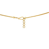 22K Yellow Gold Meenakari Necklace and Earrings Set | Treat yourself to luxury with this beautiful 22K gold necklace set from Virani Jewelers!

Designe...