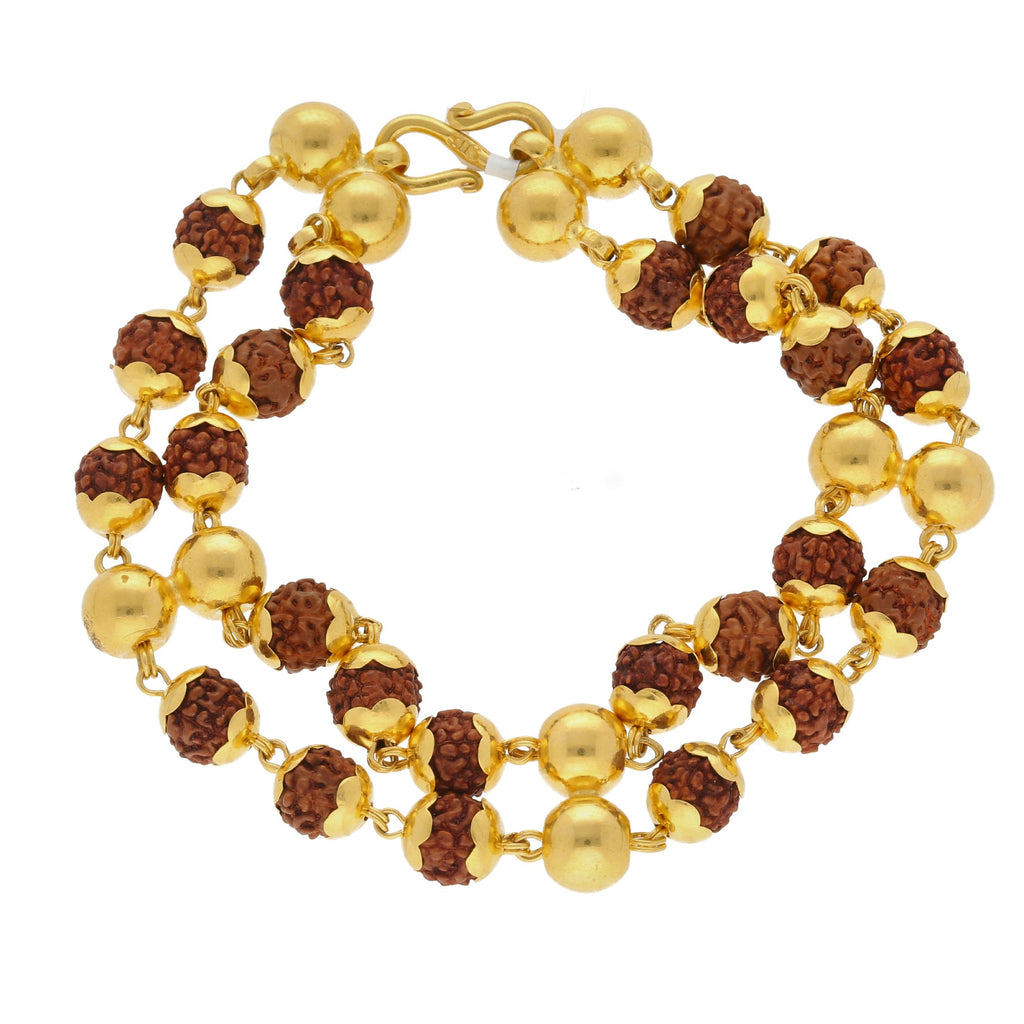 22K Yellow Gold Men Rudraksha Bracelet | 


Add an elegant hint of gold to your everyday, casual looks with this beautiful 22K yellow gold...