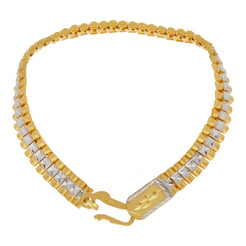 22K Multi Gold Men Bracelet W/ Rectangular frame for Men